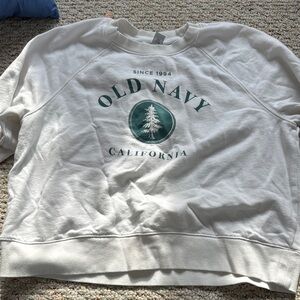 Old Navy White Sweatshirt